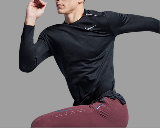 Nike Running Miler Manche Longue