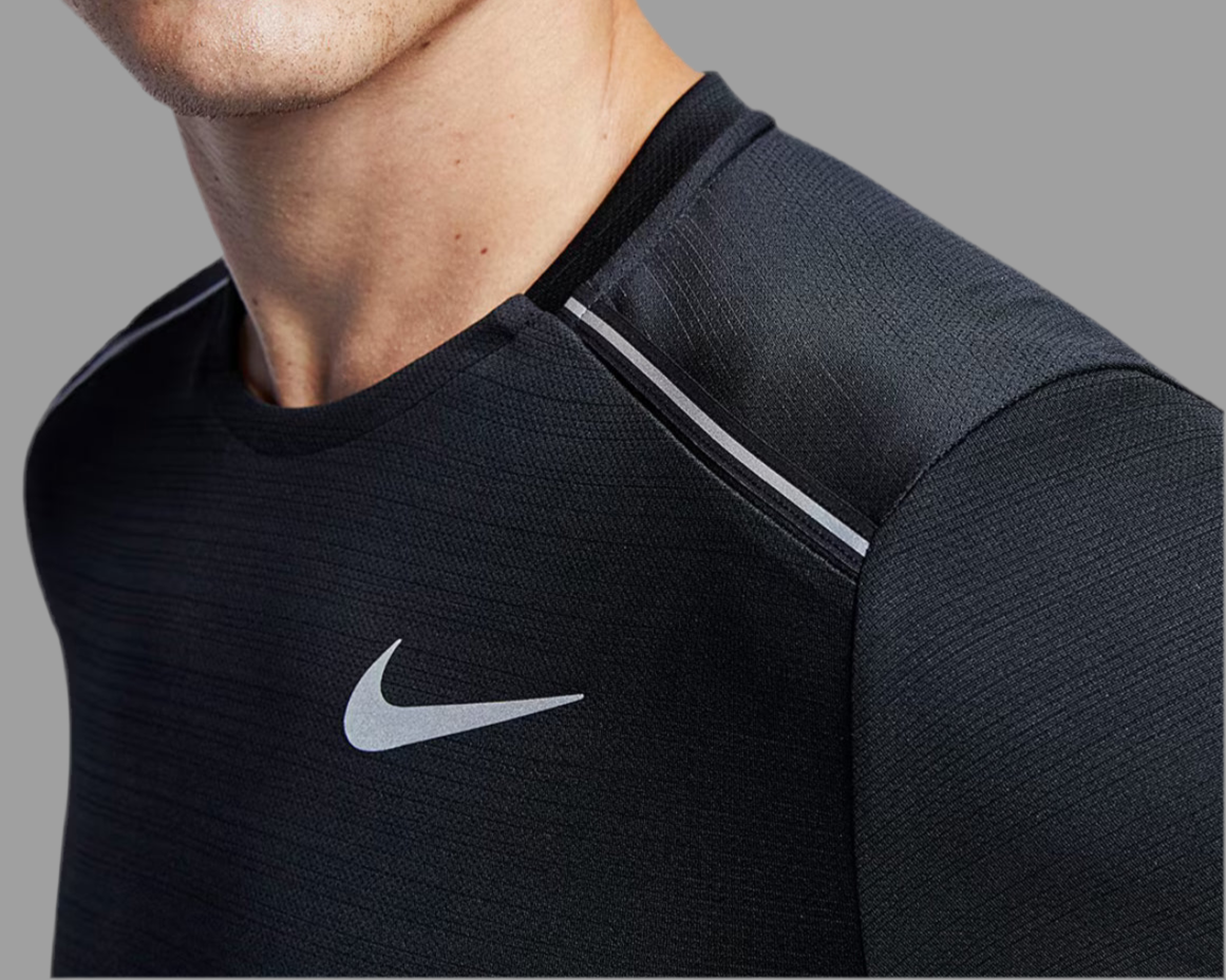 Nike Running Miler Manche Longue